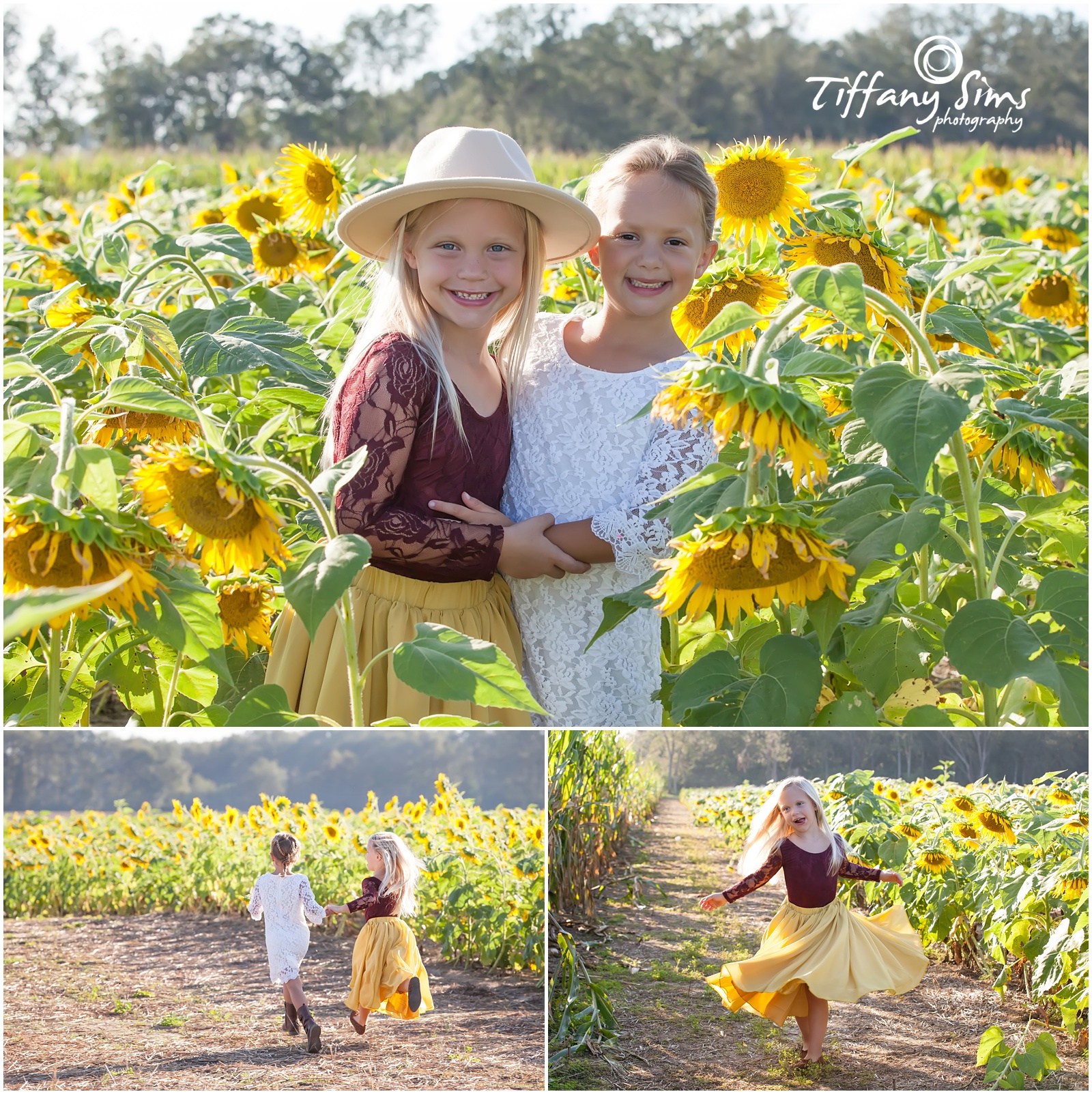 Baker, FL. Sunflower Session | Fort Walton Beach Photographer | Garland Family | Sunflower Field